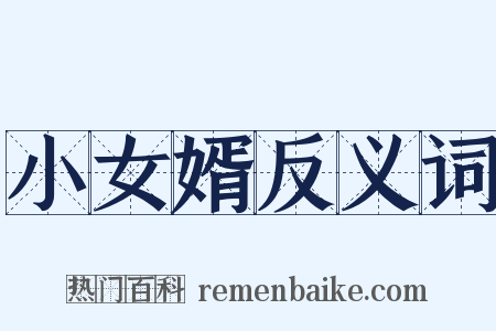 小女婿反义词是什么意思的图片